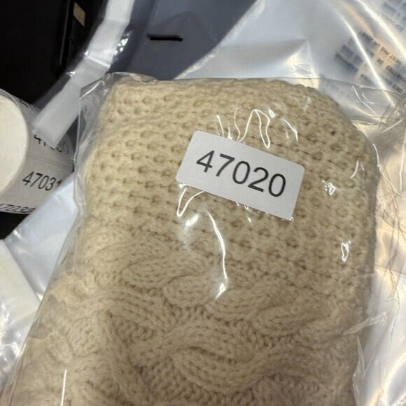 Ralph Lauren Knit Top Women L Large Beige Wool Sleeveless Wide Strap Square Neck - Picture 6 of 6